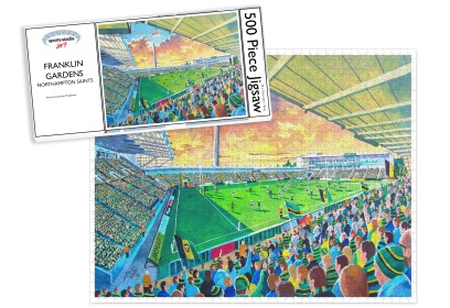 Franklins Gardens Stadium Fine Art Jigsaw Puzzle - Northampton Saints Rugby Union